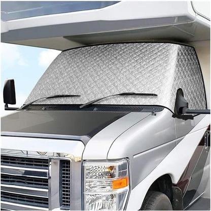 🎃Halloween Deal 50% OFF!🚐External Thermal Motorhome Windscreen Cover – All-Season Cab & Privacy Screen