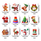 50% OFF!🎄12-Piece LED Light-Up Christmas Stickers – Peel & Stick Festive Decorations