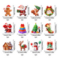 50% OFF!🎄12-Piece LED Light-Up Christmas Stickers – Peel & Stick Festive Decorations