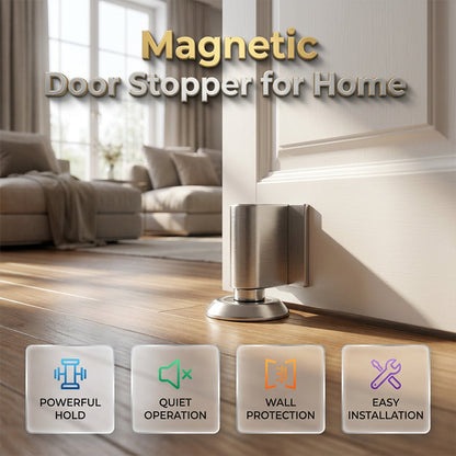 🎃Halloween Deal 50% OFF!🧲Magnetic Door Stop & Holder – No-Drill or Screw-Fix Installation