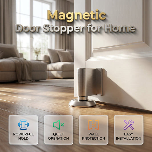 🎃Halloween Deal 50% OFF!🧲Magnetic Door Stop & Holder – No-Drill or Screw-Fix Installation