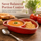 🎃Halloween Deal 50% OFF!🥣Oven-Safe Ceramic Soup & Side Bowl – Divided Serving Dish with Handle