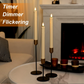 🎃Halloween Deal 50% OFF!🕯️Realistic Flameless LED Taper Candles (6-Pack) – Flickering Glow, Remote & Timer