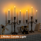 🎃Halloween Deal 50% OFF!🕯️Realistic Flameless LED Taper Candles (6-Pack) – Flickering Glow, Remote & Timer