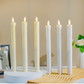 🎃Halloween Deal 50% OFF!🕯️Realistic Flameless LED Taper Candles (6-Pack) – Flickering Glow, Remote & Timer