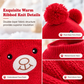 🎃Halloween Deal 50% OFF!🐻Cosy Teddy Bear Dog Snood Hat – Soft Knitted Winter Hood with Pom-Poms