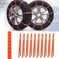 🎃Halloween Deal 50% OFF!❄️10-Pack Emergency Snow & Mud Tyre Traction Straps – A Handy Winter Backup