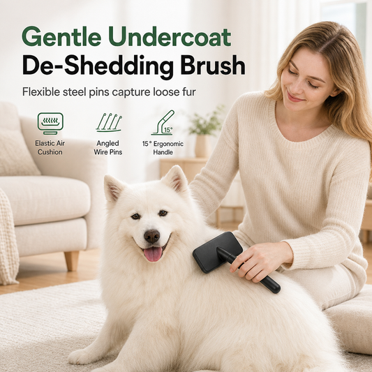🎃Buy 1 Get 1 Free！🐾Air-Cushion Slicker Brush for Dogs & Cats – Lift Loose Fur & Keep Coats Looking Lovely