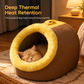 🎃Halloween Deal 50% OFF!🐱Cosy Cat Cave Bed with Removable Plush Cushion