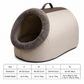 🎃Halloween Deal 50% OFF!🐱Cosy Cat Cave Bed with Removable Plush Cushion