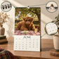 🎃Halloween Deal 50% OFF!🔧🐮2027 Grumpy Highland Cows A4 Wall Calendar – A Year of Attitude