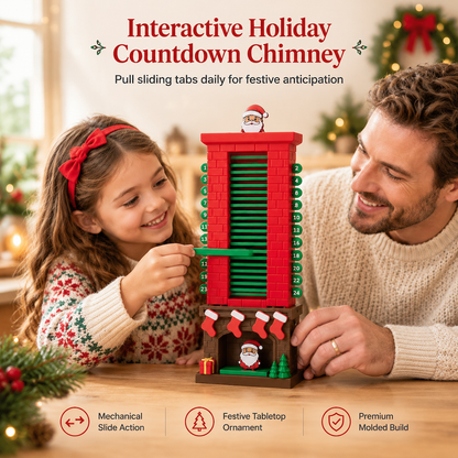 🎃Halloween Deal 50% OFF!🎅Interactive Santa Chimney Advent Calendar – 24-Day Christmas Countdown