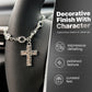 🎃Halloween Deal 50% OFF!✨Vintage Alloy Car Interior Charm – Cross & Star Pendant