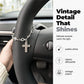 🎃Halloween Deal 50% OFF!✨Vintage Alloy Car Interior Charm – Cross & Star Pendant