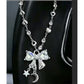 🎃Halloween Deal 50% OFF!✨Vintage Alloy Car Interior Charm – Cross & Star Pendant