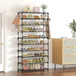 🎃Halloween Deal 50% OFF!👟10-Tier Slim Vertical Shoe Rack – Space-Saving Storage for Hallways & Small Spaces