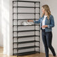 🎃Halloween Deal 50% OFF!👟10-Tier Slim Vertical Shoe Rack – Space-Saving Storage for Hallways & Small Spaces