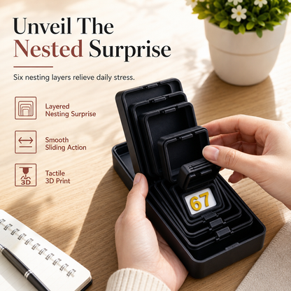 🎃Halloween Deal 50% OFF!🔥6-Layer 3D-Printed Nesting Prank Box – Hidden Surprise Gag Gift