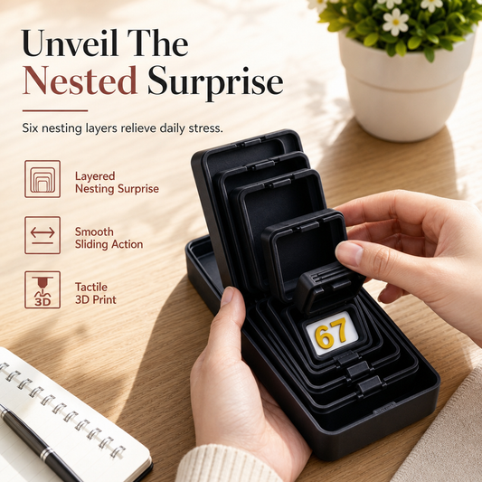 3D Printed 6-Layer Nesting Surprise Box