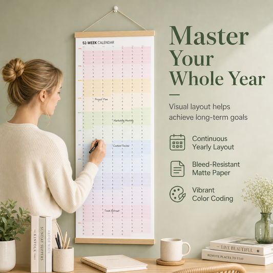 2027 Yearly Wall Planner Calendar